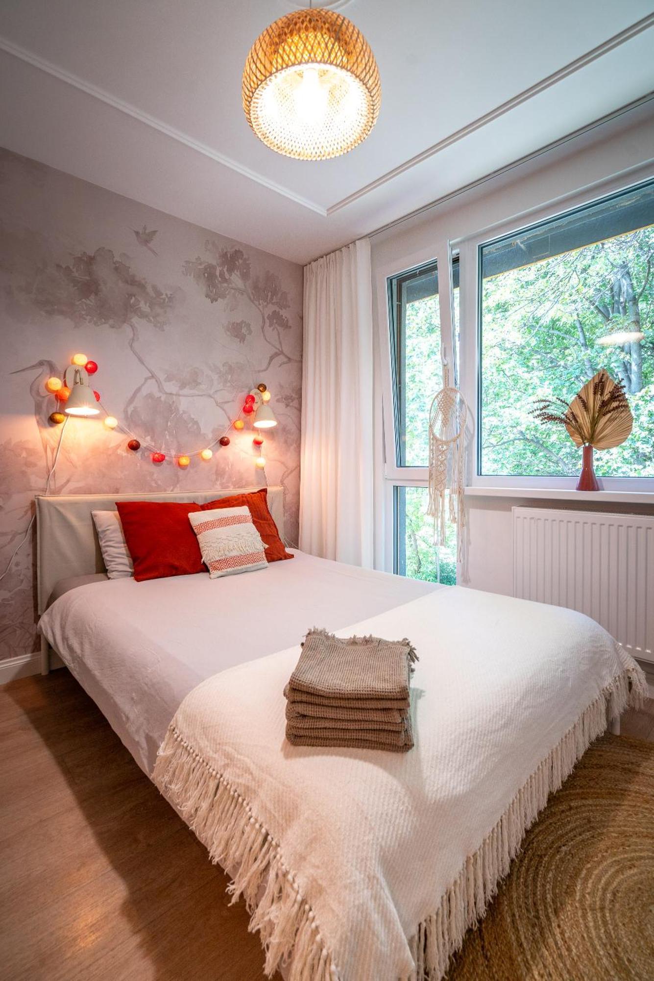 Apartament Fala Metro Sgh Klub Stodola Parking Parkview Fast Wifi Warschau Exterior foto